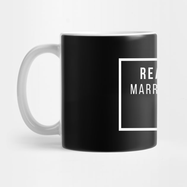 Real Men marry Nurses white text design by BlueLightDesign